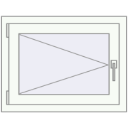 REHAU OPTIMUM EURO-DESIGN 70 720x550 mm RAL 9016 Traffic white two-sided