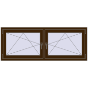 REHAU ENERGY-SAVING SYNEGO MD 1650x635 mm DARK_OAK dwustronny REHAU ENERGY-SAVING SYNEGO MD 1650x635 mm DARK_OAK dwustronny