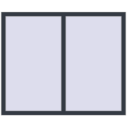 REHAU ENERGY-SAVING SYNEGO MD 1500x1200 mm ANTHRACITE_GREY_STRUKTURAL two-sided