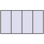 REHAU OPTIMUM EURO-DESIGN 70 4200x2300 mm ANTHRACITE_GREY_GLATT two-sided