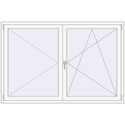 REHAU ENERGY-SAVING SYNEGO MD 1800x1200 mm RAL 9016 Traffic white dwustronny