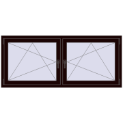 Okna skrzydłowe 1840x770 mm REHAU ENERGY-SAVING SYNEGO MD CHOCOLATE_BROWN dwustronny Okna skrzydłowe 1840x770 mm REHAU ENERGY-SAVING SYNEGO MD CHOCOLATE_BROWN dwustronny