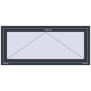 REHAU OPTIMUM EURO-DESIGN 70 1500x700 mm ANTHRACITE_GREY_STRUKTURAL two-sided
