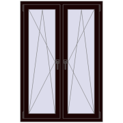 Okna skrzydłowe 1005x1505 mm REHAU ENERGY-SAVING SYNEGO MD CHOCOLATE_BROWN dwustronny Okna skrzydłowe 1005x1505 mm REHAU ENERGY-SAVING SYNEGO MD CHOCOLATE_BROWN dwustronny