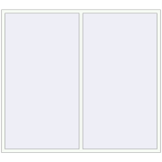 REHAU ENERGY-SAVING SYNEGO MD 2260x2030 mm RAL 9016 Traffic white two-sided