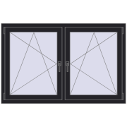 REHAU ENERGY-SAVING SYNEGO MD 1455x935 mm BLACK_ULTI-MATT dwustronny REHAU ENERGY-SAVING SYNEGO MD 1455x935 mm BLACK_ULTI-MATT dwustronny
