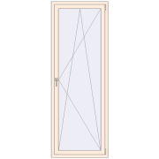 REHAU OPTIMUM EURO-DESIGN 70 800x2200 mm CREAME_WHITE_50L-2 two-sided