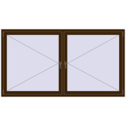 REHAU ENERGY-SAVING SYNEGO MD 2200x1200 mm DARK_OAK two-sided