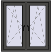 Okna skrzydłowe 1020x1040 mm REHAU ENERGY-SAVING SYNEGO MD BASALT_GREY dwustronny Okna skrzydłowe 1020x1040 mm REHAU ENERGY-SAVING SYNEGO MD BASALT_GREY dwustronny