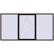 REHAU ENERGY-SAVING SYNEGO MD 3560x1800 mm BLACK_BROWN two-sided