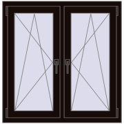 Okna skrzydłowe 1020x1040 mm REHAU ENERGY-SAVING SYNEGO MD BLACK_BROWN dwustronny Okna skrzydłowe 1020x1040 mm REHAU ENERGY-SAVING SYNEGO MD BLACK_BROWN dwustronny