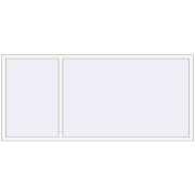 REHAU OPTIMUM EURO-DESIGN 70 2410x1085 mm RAL 9016 Traffic white two-sided