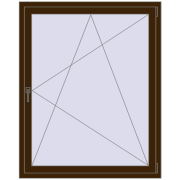 REHAU ENERGY-SAVING SYNEGO MD 1150x1430 mm DARK_OAK two-sided