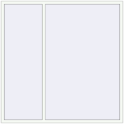 REHAU ENERGY-SAVING SYNEGO MD 2000x2000 mm RAL 9016 Traffic white two-sided