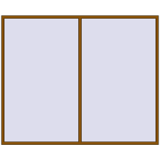 REHAU ENERGY-SAVING SYNEGO MD 2800x2300 mm GOLDEN OAK two-sided