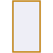 ALU STANDARD 72 1200x2200 mm RAL 1006 Maize yellow two-sided