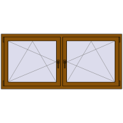 Okna skrzydłowe 1830x815 mm REHAU ENERGY-SAVING SYNEGO MD GOLDEN OAK dwustronny Okna skrzydłowe 1830x815 mm REHAU ENERGY-SAVING SYNEGO MD GOLDEN OAK dwustronny