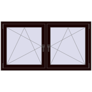 REHAU ENERGY-SAVING SYNEGO MD 1560x845 mm CHOCOLATE_BROWN dwustronny