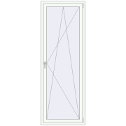REHAU ENERGY-SAVING SYNEGO MD 800x2250 mm RAL 9016 Traffic white two-sided