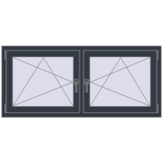 REHAU ENERGY-SAVING SYNEGO MD 1545x665 mm ANTHRACITE_GREY_STRUKTURAL dwustronny REHAU ENERGY-SAVING SYNEGO MD 1545x665 mm ANTHRACITE_GREY_STRUKTURAL dwustronny