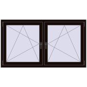 REHAU ENERGY-SAVING SYNEGO MD 1635x890 mm BLACK_BROWN dwustronny