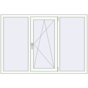 Okna skrzydłowe 1650x1130 mm KORSA BRILLANT DESIGN