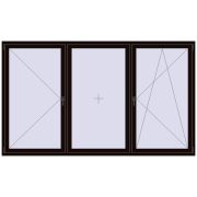 REHAU ENERGY-SAVING SYNEGO MD 2700x1600 mm BLACK_BROWN dwustronny REHAU ENERGY-SAVING SYNEGO MD 2700x1600 mm BLACK_BROWN dwustronny