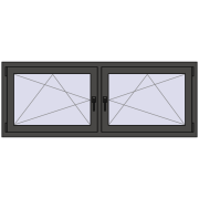 REHAU ENERGY-SAVING SYNEGO MD 1680x635 mm BASALT_GREY dwustronny REHAU ENERGY-SAVING SYNEGO MD 1680x635 mm BASALT_GREY dwustronny