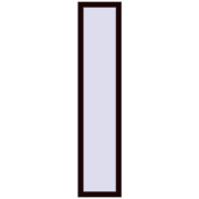 REHAU OPTIMUM EURO-DESIGN 70 400x1800 mm CHOCOLATE_BROWN two-sided