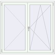 KORSA OPTIMUM REHAU EURO 70 1500x1430 mm