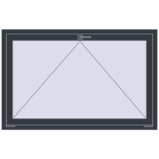REHAU OPTIMUM EURO-DESIGN 70 1400x900 mm ANTHRACITE_GREY_STRUKTURAL two-sided