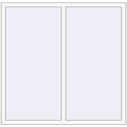 REHAU ENERGY-SAVING SYNEGO MD 1465x1435 mm RAL 9016 Traffic white two-sided