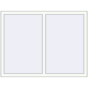 REHAU ENERGY-SAVING SYNEGO MD 1370x1040 mm RAL 9016 Traffic white two-sided