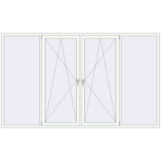 REHAU BRILLANT DESIGN 3000x1800 mm RAL 9016 Traffic white two-sided