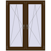 REHAU ENERGY-SAVING SYNEGO MD 1050x1340 mm DARK_OAK dwustronny REHAU ENERGY-SAVING SYNEGO MD 1050x1340 mm DARK_OAK dwustronny