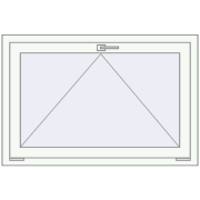 REHAU OPTIMUM EURO-DESIGN 70 1080x720 mm RAL 9016 Traffic white two-sided