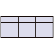 REHAU ENERGY-SAVING SYNEGO MD 3510x1400 mm BLACK_BROWN two-sided