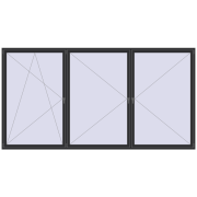 Okna skrzydłowe 4000x2100 mm KORSA OPTIMUM REHAU EURO 70 Okna skrzydłowe 4000x2100 mm KORSA OPTIMUM REHAU EURO 70