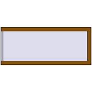 REHAU OPTIMUM EURO-DESIGN 70 1200x500 mm GOLDEN OAK two-sided