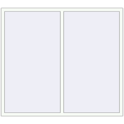 REHAU ENERGY-SAVING SYNEGO MD 1800x1600 mm RAL 9016 Traffic white two-sided