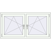 REHAU ENERGY-SAVING SYNEGO MD 1380x710 mm DARK_OAK zewnętrzny