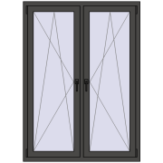 REHAU ENERGY-SAVING SYNEGO MD 1170x1595 mm BASALT_GREY dwustronny REHAU ENERGY-SAVING SYNEGO MD 1170x1595 mm BASALT_GREY dwustronny