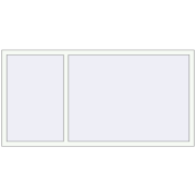 REHAU ENERGY-SAVING SYNEGO MD 2000x1000 mm RAL 9016 Traffic white two-sided