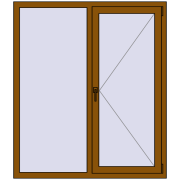 KORSA OPTIMUM REHAU EURO 70 1300x1500 mm