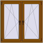 EPSILON OPTIMA 1200x1200 mm GOLDEN OAK dwustronny