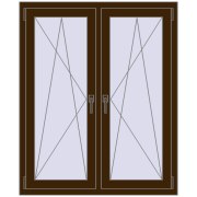 REHAU ENERGY-SAVING SYNEGO MD 1050x1295 mm DARK_OAK dwustronny REHAU ENERGY-SAVING SYNEGO MD 1050x1295 mm DARK_OAK dwustronny