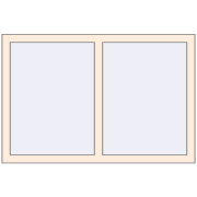 REHAU OPTIMUM EURO-DESIGN 70 1200x800 mm CREAME_WHITE_50L-2 two-sided