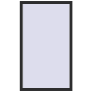 REHAU ARTEVO 900x1550 mm BLACK_STRUCTURAL two-sided