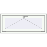 REHAU OPTIMUM EURO-DESIGN 70 1050x500 mm RAL 9016 Traffic white two-sided