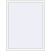 ALU STANDARD 72 1080x1380 mm RAL 9016 Traffic white two-sided